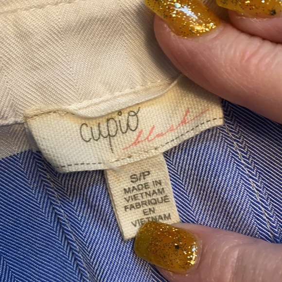Cupio sleeveless button down shirt size small - Picture 10 of 11